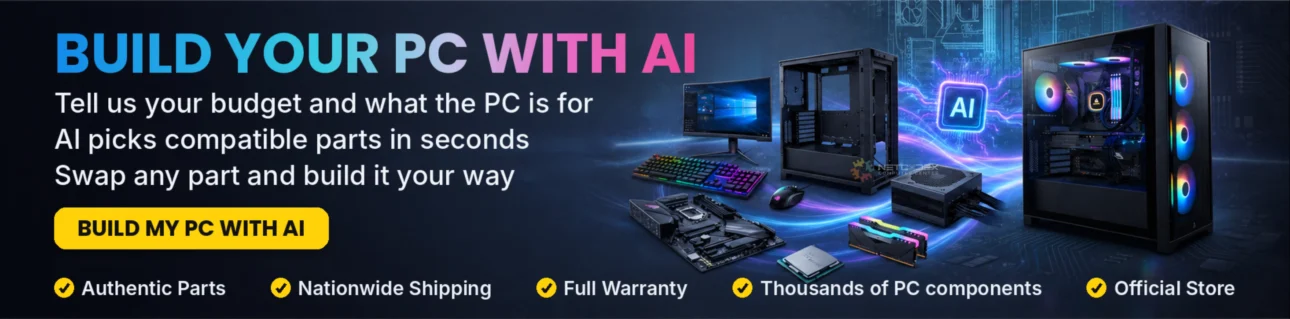 Build a custom gaming PC online with Netcodex - choose compatible parts and configure your build
