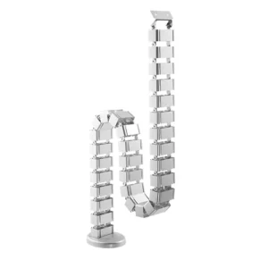 Brateck Quad Entry Vertebrae Cable Management Spine for Sit Stand and Stationary Desks Silver - Brateck-CC10-1 Silver