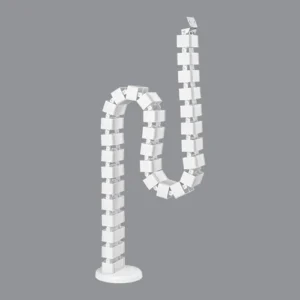 Brateck Quad Entry Vertebrae Cable Management Spine for Sit Stand and Stationary Desks White - Brateck-CC10-1 White