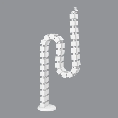 Brateck Quad Entry Vertebrae Cable Management Spine for Sit Stand and Stationary Desks White - Brateck-CC10-1 White