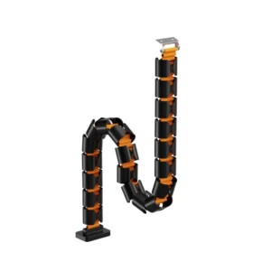 3a1a55e0-a7ca-1aba-35ea-785ca62bc88a Brateck Screw-Mounted Gaming Cable Management Spine - Black/Orange ABS & Steel 20-Joint - Brateck-CC10-12 Orange