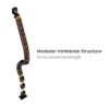 3a1ab1a4-8621-6201-e257-523371df32cf Brateck - Clamp-on Gaming Cable Management Spine - 20-Joint Steel & ABS - Brateck-CC10-13 Orange