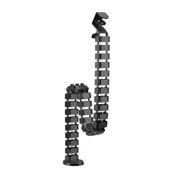 62fd9c60327ffa00024f4395 Brateck Clamp On Quad Entry Vertebrae Cable Management Spine for Sit Stand Desks Black - Brateck-CC10-1A Black