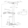 63914f2b327ffa00021c3c0b BRATECK Under Desk CPU Mount 30kg Capacity 360-Degree Swivel - Brateck-CPB-25 Black