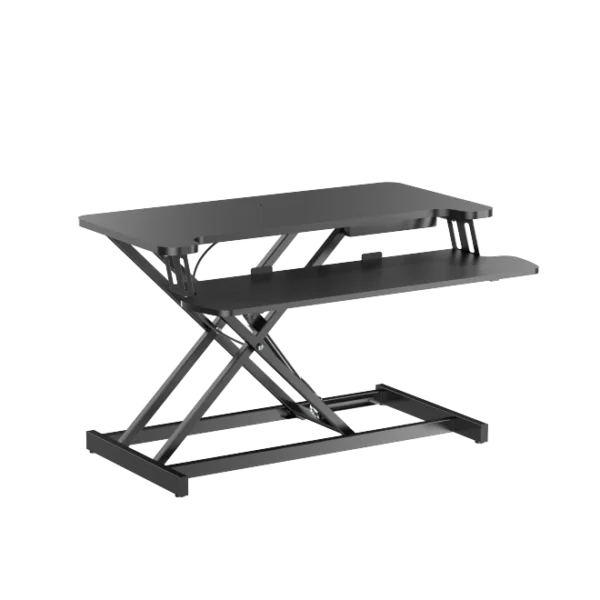 6583cf16327ffa000253c0fb BRATECK Gas Spring Sit-Stand Desk Converter Workstation with Keyboard Tray 15kg Capacity - Brateck-DWS37-01