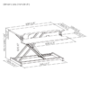 6589541f327ffa000284d175 BRATECK Gas Spring Sit-Stand Desk Converter Workstation with Keyboard Tray 15kg Capacity - Brateck-DWS37-01