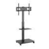 62f634d4327ffa0002ab7c58 Brateck TV Cart with Single Shelf and Melamine Base for 37 to 75 Inch TVs up to 40kg - Brateck-FS32-46W