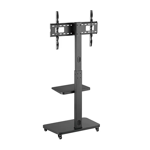 62f64428327ffa0002ab92b2 Brateck TV Cart with Single Shelf and Melamine Base for 37 to 75 Inch TVs up to 40kg - Brateck-FS32-46W