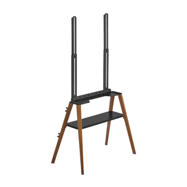 677cc74d224488a58b4dfec6 Brateck Danish Style Studio TV Floor Stand with Storage Shelf for 43 to 65 Inch Displays - Brateck-FS36-44F-02