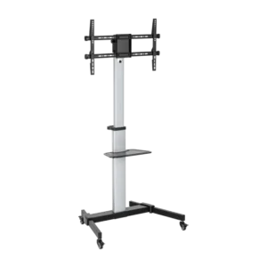 63a01943327ffa0002f4bc36 Brateck Cost-Effective Rotation Capable Aluminum Display Cart for 37 to 86 Inch TVs up to 50kg - Brateck-FS44-46TW