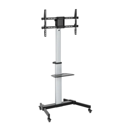 Brateck Cost-Effective Rotation Capable Aluminum Display Cart for 37 to 86 Inch TVs up to 50kg - Brateck-FS44-46TW