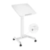 606bf89a327ffa000271ed0b BRATECK Height Adjustable Mobile Sit-Stand Workstation with Tiltable Desktop 8kg Capacity - Brateck-FWS07-1-KP01