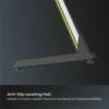 676e17e95d40848e63aba08b BRATECK Economy Stylish Gaming Desk with RGB Lighting - 1200x600mm Z-Shaped, 75kg Capacity, Black - Brateck-GMD02E-2 Black