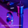 67f36da88d2f90d4d4741017 BRATECK L-Shaped Gaming Desk with RGB Lighting - 1600x1000mm Textured Surface, 100kg Capacity, Black - Brateck-GMD09-1 Black