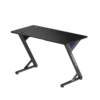 66d588cc64410726a2d2ad03 BRATECK InfinityGlow Gaming Desk Standard Surface - 1200x600mm Z-Shaped, 75kg Capacity, Black - Brateck-GMD14-1 Black