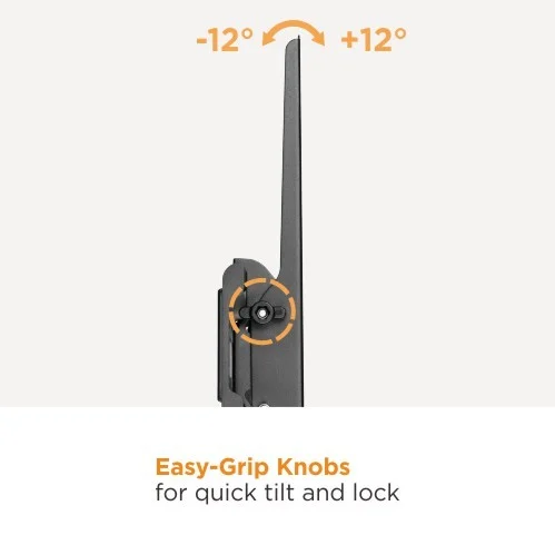 BRATECK Super Economy Tilt TV Wall Mount for 37 to 86 Inch Displays 45kg Capacity VESA 600x400 - Brateck-KL31-46T
