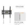 669e0b78327ffa0002deeeab BRATECK Compact Fixed TV Wall Mount - 32-75 Inch - 75kg Capacity - Brateck-KL38-44F
