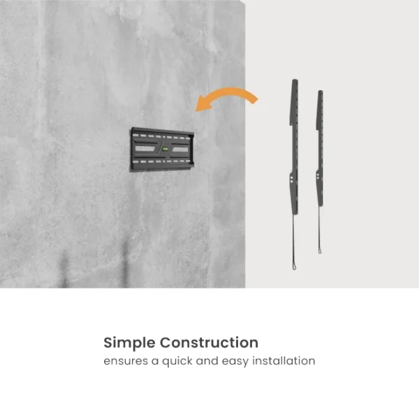 669e0b79327ffa0002deeeac BRATECK Compact Fixed TV Wall Mount - 32-75 Inch - 75kg Capacity - Brateck-KL38-44F