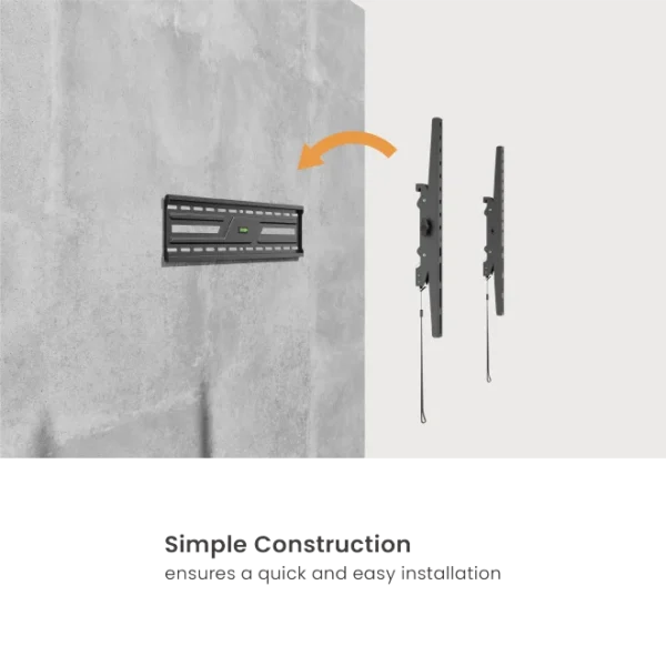 669e0c5f327ffa0002deeecf BRATECK Medium Tilt TV Wall Mount - 37-86 Inch - 75kg Capacity - Brateck-KL38-46T