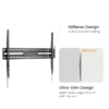 669e0bd9327ffa0002deeeba BRATECK Large Fixed TV Wall Mount - 50-100 Inch - 75kg Capacity - Brateck-KL38-69F
