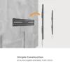 669e0bda327ffa0002deeebb BRATECK Large Fixed TV Wall Mount - 50-100 Inch - 75kg Capacity - Brateck-KL38-69F