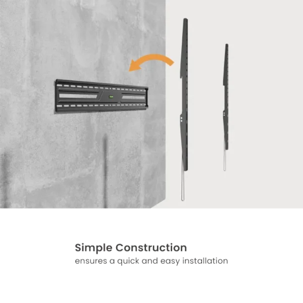 669e0bda327ffa0002deeebb BRATECK Large Fixed TV Wall Mount - 50-100 Inch - 75kg Capacity - Brateck-KL38-69F
