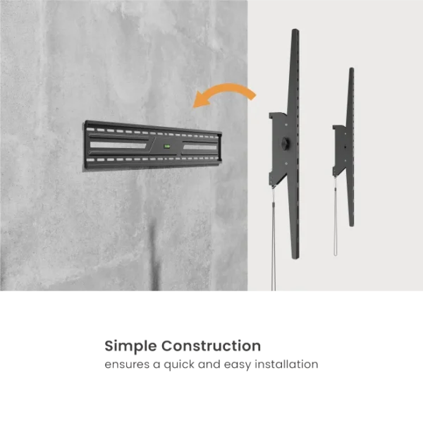 669e0c89327ffa0002deeed2 BRATECK Large-Screen Tilt TV Wall Mount for 50-100 Inch Displays 75kg VESA 900x600 - Brateck-KL38-69T