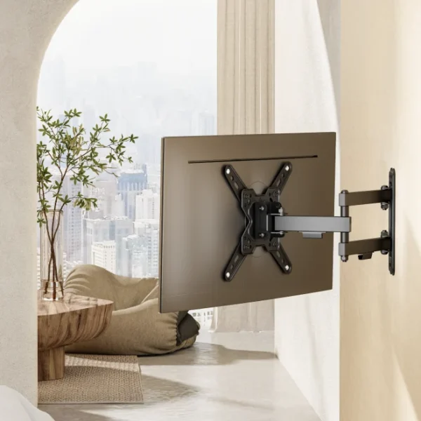 65a63832327ffa00028c6cb6 BRATECK Economy Full-Motion TV Wall Mount - 13-43 Inch - 3 Arm VESA 200x200 - Brateck-LDA40-223
