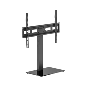 Brateck Basic Tabletop TV Stand for 37 to 75 Inch Flat and Curved TVs with Swivel and Glass Base - Brateck-LDT03-28L