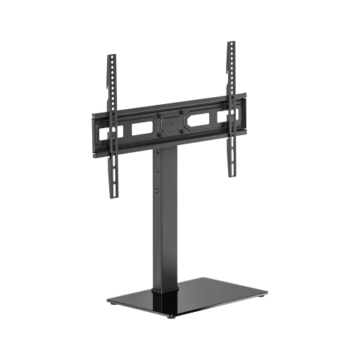 66f921b7f77848e227bc77dc Brateck Basic Tabletop TV Stand for 37 to 75 Inch Flat and Curved TVs with Swivel and Glass Base - Brateck-LDT03-28L