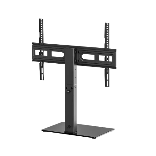 66f921bcf77848e227bc77e0 Brateck Basic Tabletop TV Stand for 37 to 75 Inch Flat and Curved TVs with Swivel and Glass Base - Brateck-LDT03-28L