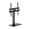 67480603d21c5e70655aec4c Brateck Basic Tabletop TV Stand for 32 to 65 Inch Flat and Curved TVs with Swivel and Glass Base - Brateck-LDT03-28M