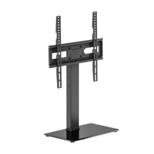 Brateck Basic Tabletop TV Stand for 32 to 65 Inch Flat and Curved TVs with Swivel and Glass Base - Brateck-LDT03-28M