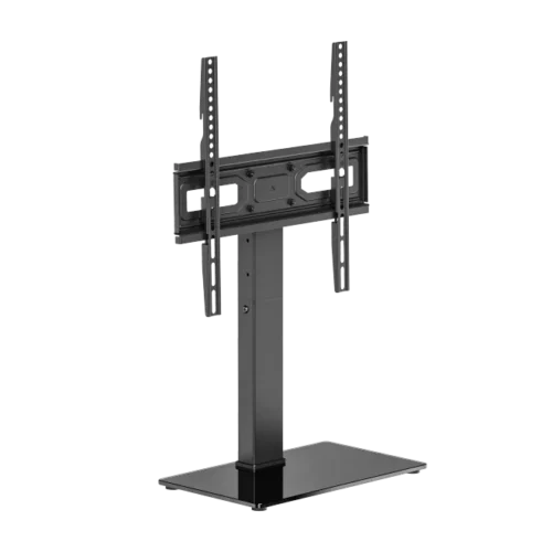 Brateck Basic Tabletop TV Stand for 32 to 65 Inch Flat and Curved TVs with Swivel and Glass Base - Brateck-LDT03-28M
