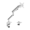 BRATECK Single-Monitor NEO Slim Mechanical Spring Arm for 17-32" Displays, Fine Texture White - LDT68-C012