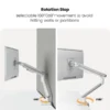 62fd9e9c327ffa00024f4683 BRATECK Dual-Monitor NEO Slim Mechanical Spring Arm for 17-32" Displays Fine Texture White - Brateck-LDT68-C024 White