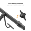 3a110a1d-25af-9331-dc6e-5d396900cf45 BRATECK Heavy-Duty Gas Spring Dual Monitor Arm for 17-32" Displays, Fine Texture Black - Brateck-LDT69-C022 Black