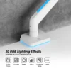 65beeed7327ffa000249e817 BRATECK Heavy-Duty RGB Gaming Monitor Arm - Fits 17"-49" Screens, Gas Spring, Matte White - Brateck-LDT85-C012L White