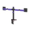 669c7e51327ffa0002576162 BRATECK Amethyst Articulating RGB Gaming Dual Monitor Arm - Fits Two 17"-32" Screens, Up to 12kg - Brateck-LDT89-C024L