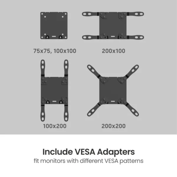 67909e0c054aa73e04a41f28 BRATECK Atlas Neo Gaming Monitor Arm with USB-A and USB-C Ports for 24"-57" Screens - Brateck-LDT95-C012UC White