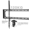 63313ad3327ffa0002306b07 BRATECK Heavy Duty Fixed TV Wall Mount for 60 to 120 Inch Displays 120kg Capacity VESA 900x600 - Brateck-LP73-69F