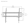 BRATECK Heavy Duty Tilt TV Wall Mount for 60 to 120 Inch Displays 120kg VESA 900x600 - Brateck-LP73-69T