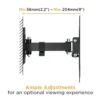BRATECK Economical Full-Motion TV Wall Mount for 23-43 Inch Flat and Curved Screens - 30kg Capacity - Brateck-LPA68-221