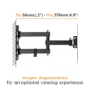 BRATECK Economical Full-Motion TV Wall Mount for 23 to 43 Inch Displays 30kg VESA 200x200 - Brateck-LPA68-223