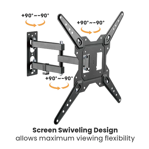 658e9bf9327ffa0002d4fa26 BRATECK Economical Full-Motion TV Wall Mount for 23 to 65 Inch Displays 30kg VESA 400x400 - Brateck-LPA68-443