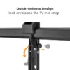 BRATECK Ultra Heavy-Duty Full-Motion TV Wall Mount for 60 to 120 Inch Displays 120kg VESA 900x600 - Brateck-LPA77-696