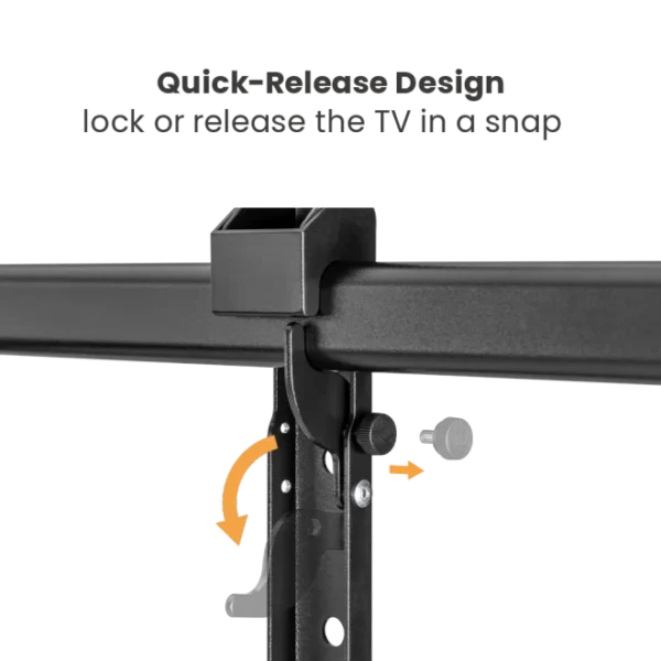 BRATECK Ultra Heavy-Duty Full-Motion TV Wall Mount for 60 to 120 Inch Displays 120kg VESA 900x600 - Brateck-LPA77-696