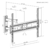 65093443327ffa000202944e Brateck Super Economy Full-Motion TV Wall Mount VESA 600x400 for 37 to 80 Inch Flat and Curved Screens - Brateck-LPA78-463
