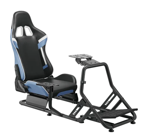 BRATECK Racing Simulator Cockpit - Reclining PVC Leather Seat with Gear Shift Mount - Brateck-LRS09-BS02