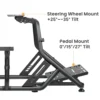 6a792bb90748d552c617a607 BRATECK Racing Simulator Cockpit - Reclining PVC Leather Seat with Gear Shift Mount - Brateck-LRS09-BS02